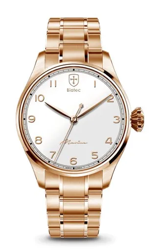 Biatec Marine 02 N - Kovový náramek s pozlacením