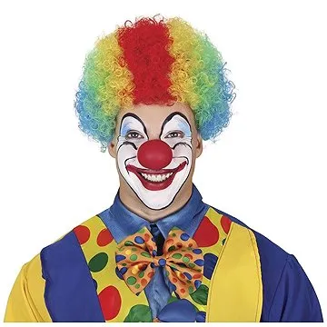 Kudrnatá barevná afro paruka - klaun (8434077902073)