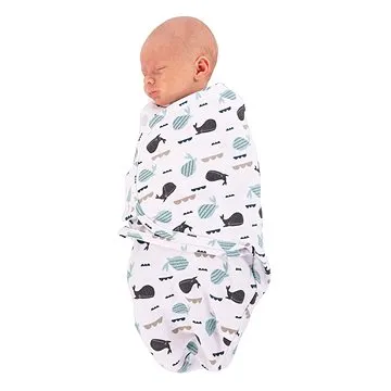 Bo Jungle B-Wrap Small (3,2 - 6,4 kg), Ocean Whales (1703731725004)