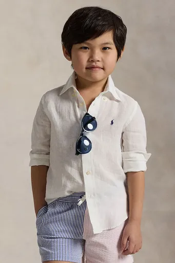 Dětská bavlněná košile Polo Ralph Lauren