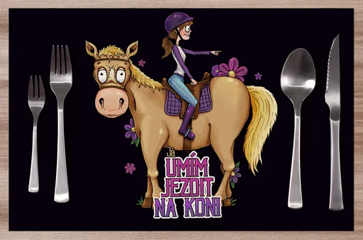 Prostírání Umím jezdit na koni