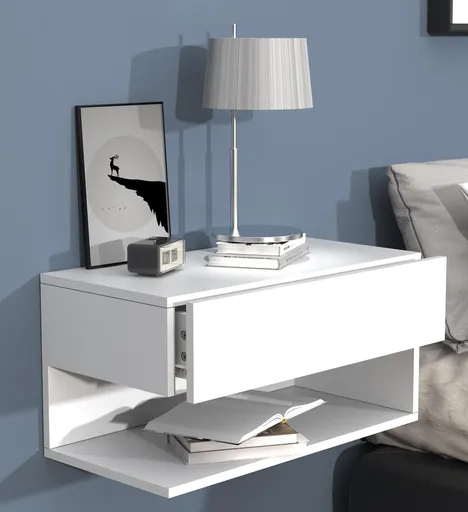 VCM Noční stolek Usal XL 60, bílý