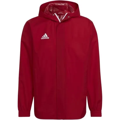 adidas ENTRADA 22 ALL WEATHER JACKET Pánská fotbalová bunda, červená, velikost XXL