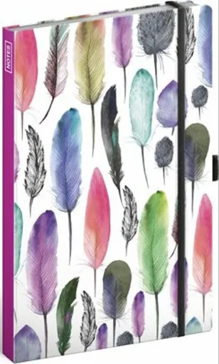 Notes Peříčka, linkovaný, 13 × 21 cm