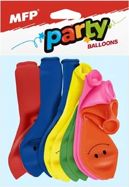 Balónek nafukovací 12ks sáček smile 23 cm mix