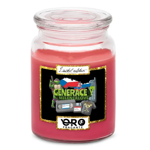 Svíčka Generace Y – Mileniálové (Vůně svíčky: Višně v čokoládě)