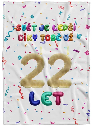 Deka Svět je lepší díky Tobě (věk: 22, Podšití beránkem: NE)