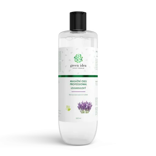 Levandulový masážní olej 500 ml - Green idea