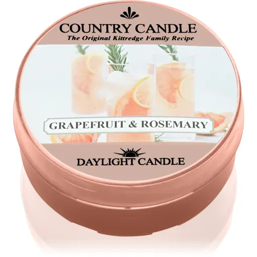 Country Candle Grapefruit & Rosemary čajová svíčka 42 g