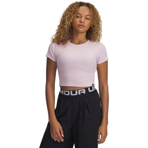 Under Armour RIVAL RIB BABY TEE Dámské triko, růžová, velikost M