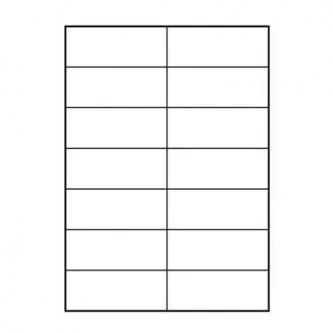 Logo etikety 105mm x 42.4mm, A4, matné, bílé, 14 etiket, 140g/m2, baleno po 10 ks, pro inkoustové a laserové tiskárny
