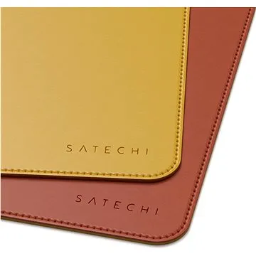 Satechi dual sided Eco-leather Deskmate - Yellow/Orange (ST-LDMYO)