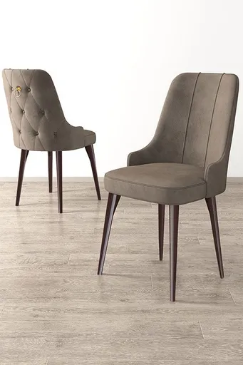 Sada židlí (2 kusy) Newa - Cappuccino, Brown