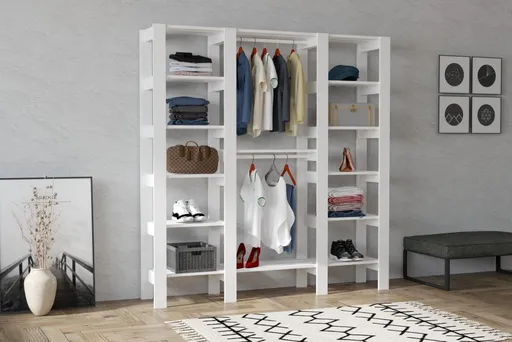 Šatní skříň City - White