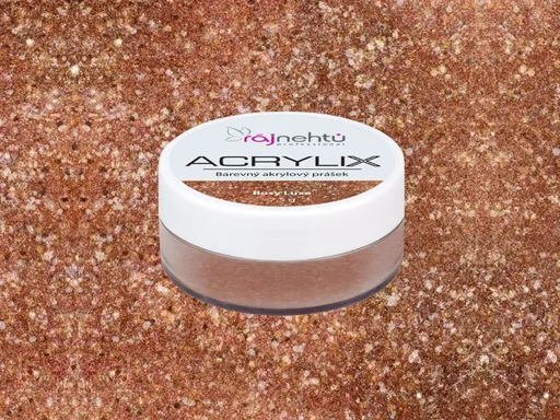 Ráj nehtů Akrylový prášek ACRYLIX 7,5 g - Rosy Luxe
