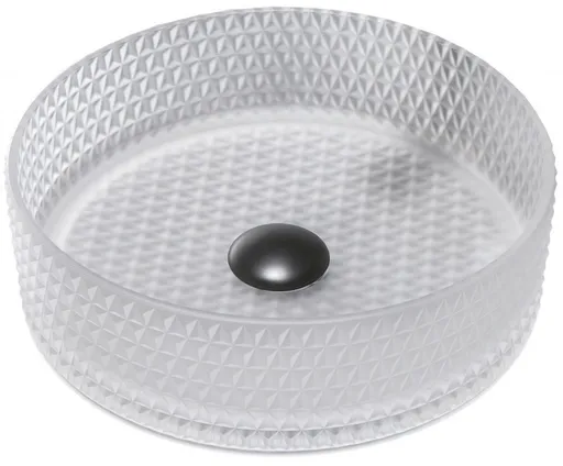 MEXEN Aura skleněné umyvadlo na desku 39x39, matné sklo 24013930