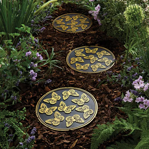 3 nášlapné kameny Motýl