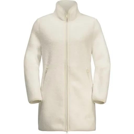 Jack Wolfskin HIGH CURL COAT W Dámský zimní kabát, béžová, velikost