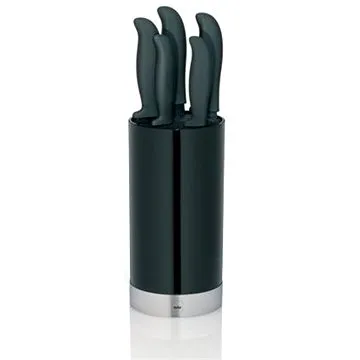 Kela Sada nožů ve stojanu ACIDA 5ks černá (KL-11287)