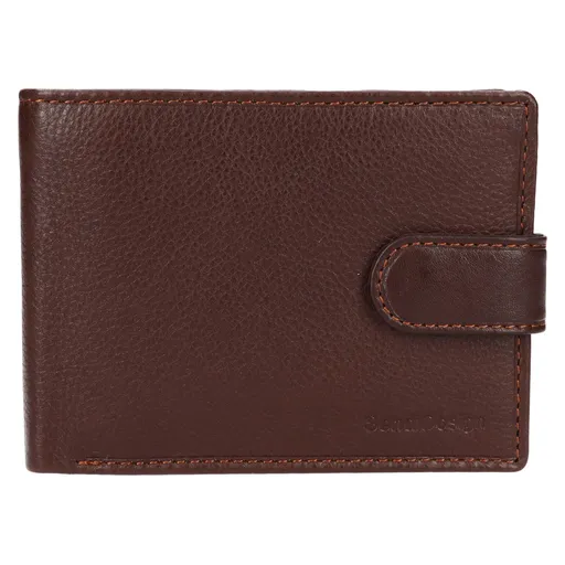 Pánská kožená peněženka SendiDesign Risto - hnědá