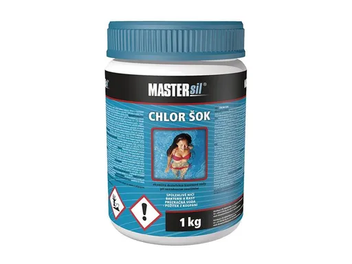 Přípravek pro chlorovou dezinfekci bazénové vody MASTERsil Chlor Šok 1kg