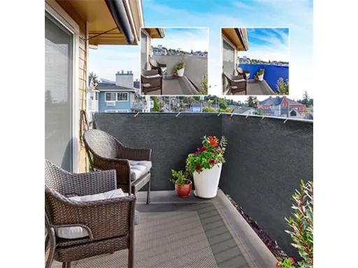 Zástěna na balkón W1157 antracit 5x0,9m