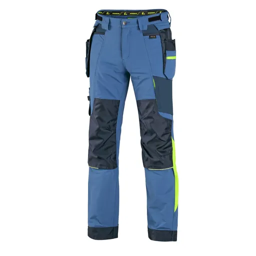 Canis (CXS) Pracovní kalhoty CXS NAOS - Modrá / modrá / žlutá | 46