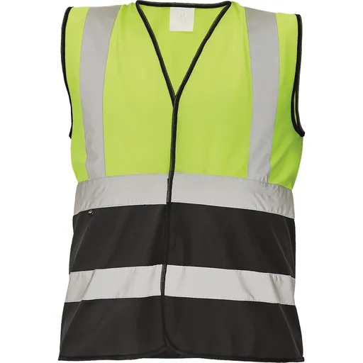 Cerva Reflexní vesta LYNX DUO - Žlutá / černá | L