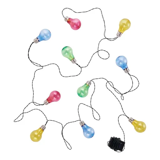 SUNLIGHT Solární světelný řetěz žárovky - mix