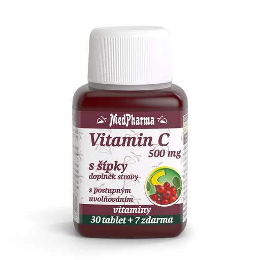 MedPharma Vitamin C 500 mg s šípky 37 tablet