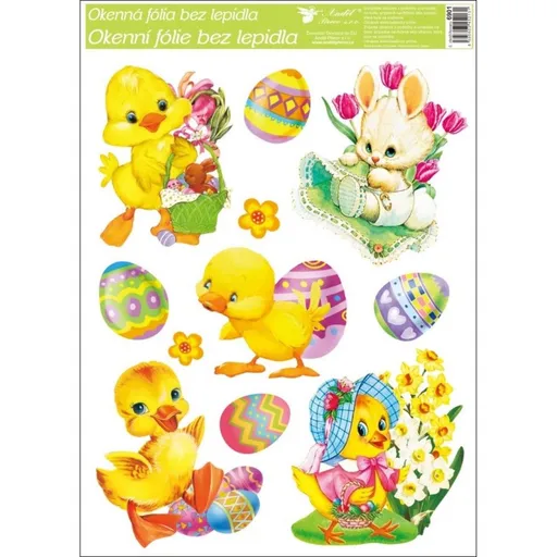 Okenní fólie velikonoční 30 x 42 cm  obrázek 4