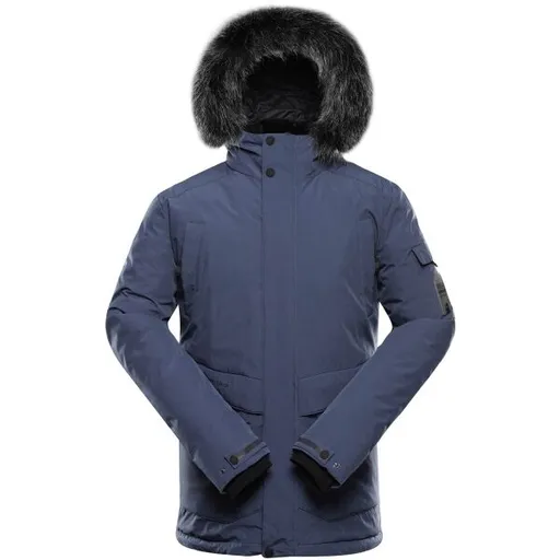 ALPINE PRO WERD 2 Pánská zimní bunda, tmavě šedá, velikost 5XL