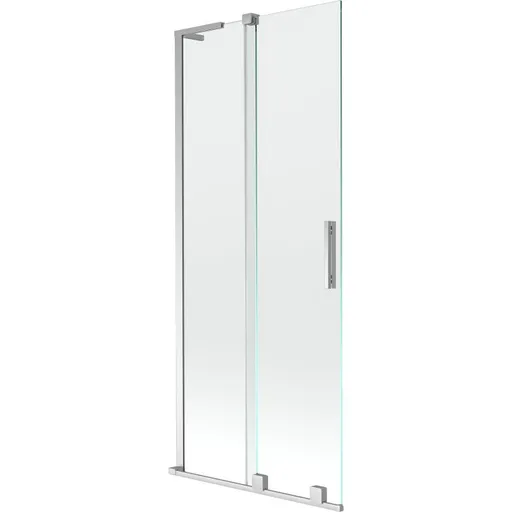 MEXEN/S Velar L dvoukřídlá posuvná vanová zástěna 85 x 150, transparent, chrom 896-085-003-01-01