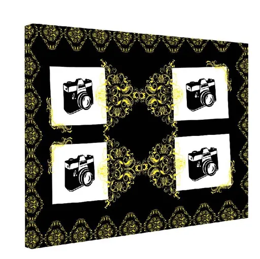 IMPAR Fotoobraz na plátno Retro gold 120x80 cm