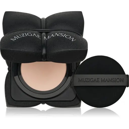 MUZIGAE MANSION Sleek Matt Cushion dlouhotrvající make-up v houbičce SPF 50+ pro dokonalý vzhled odstín N21 15 g