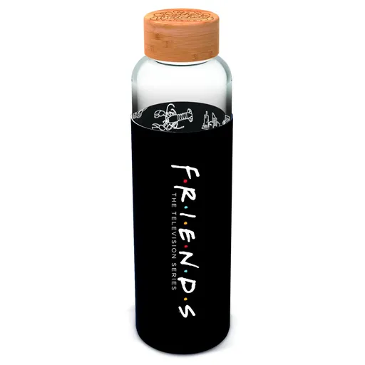 Stor S.L. Skleněná láhev s návlekem 585 ml, Přátelé