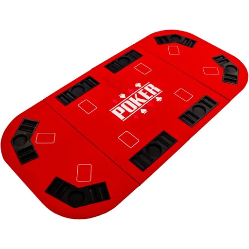 Garthen 57301 Skládací pokerová podložka - červená