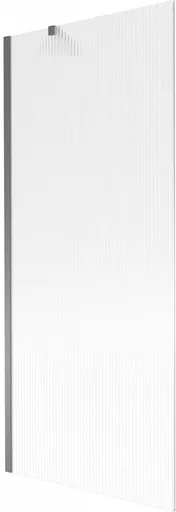 MEXEN/S Next vanová zástěna FIX 80 x 150, proužky, grafit metal 895-080-000-00-09-95