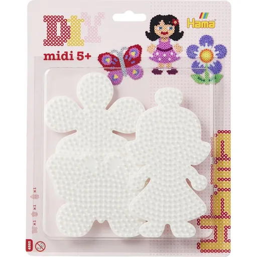Hama Midi Podložky motýl, květina a holčička