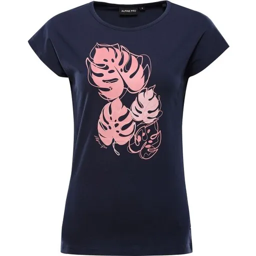 ALPINE PRO LIEQA Dámské triko, tmavě modrá, velikost