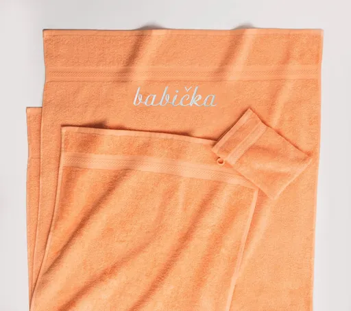 Froté ručník s výšivkou