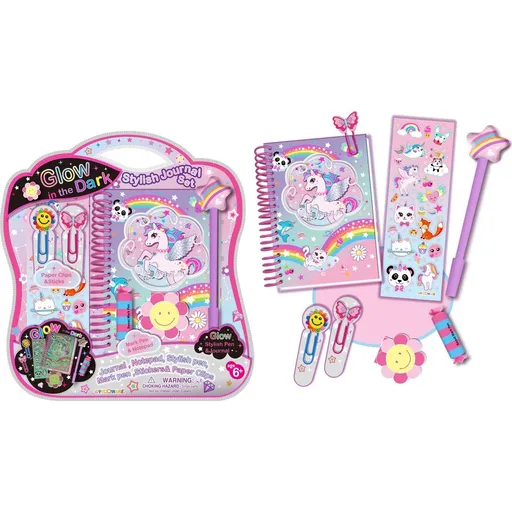 Alltoys Stylový deník svítíci ve tmě