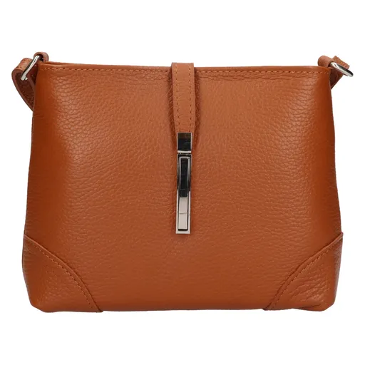 Dámská kožená crossbody kabelka Italia Marlen - koňak