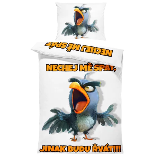 Povlečení Nech mě spát – papoušek (Rozměr : 1x140/220 + 1x90/70)