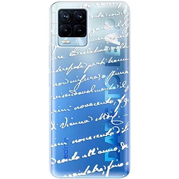 iSaprio Handwriting 01 - white pro Realme 8 / 8 Pro (hawri01w-TPU3-RLM8)