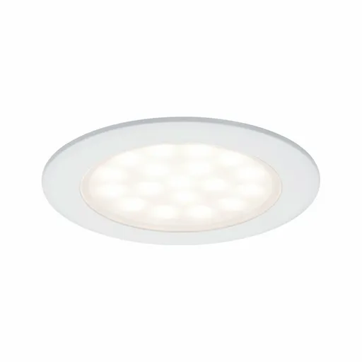 Paulmann LED nábytkové vestavné svítidlo kruhové 2ks sada 2x2,5W bílá mat 999.21 P 99921