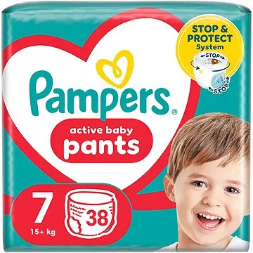PAMPERS Active Baby Pants vel. 7 (38 ks) (8006540069387)