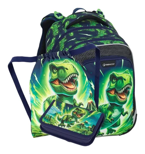Malý školní set Bagmaster LUMI 25 C Set S Dinosaur