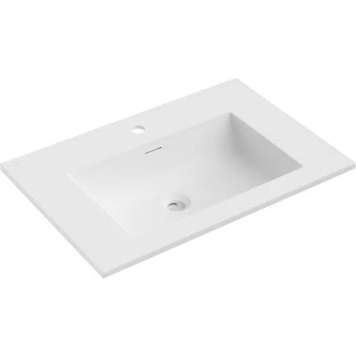 MEXEN Otis umyvadlo zapuštěné do desky 71 x 46,5, bílá mat 25187001