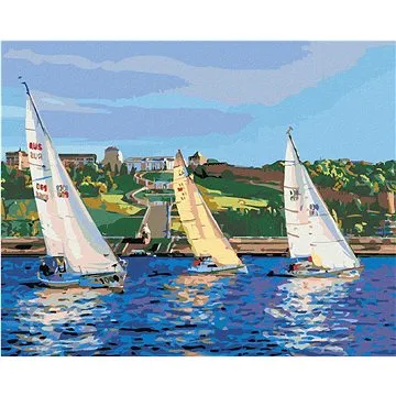 Malování podle čísel - Plachetnice ve vlnách (HRAmal00500nad)